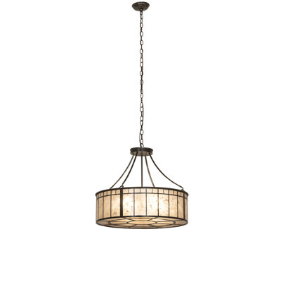 24" Wide Glendale Mission Inverted Pendant