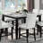 Hussein Square Counter Height Table in Black