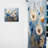 Dax - White Calm Cornflowers Meadows II - Traditional Velvet Curtain - Room Darkening - 1 panel-395370606