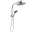 8" Rainfall Round Wall Mount Shower System with Handheld Spray