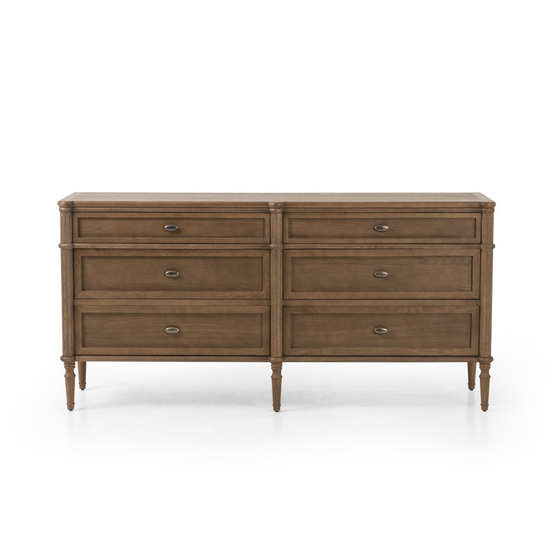 Toulouse 6 - Drawer Dresser, Toasted Oak