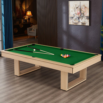 Tables de billard rectangulaire en bois manufacturé 96,06 po vert