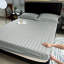 Aspire Homeware Luxury 40cm Deep Striped Fitted Sheet for Hotel Style Bedroom Comfort-2063370023-2063370019