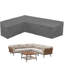 Housse de canapé imperméable en polyuréthane gauche gauche en polyuréthane imperméable 420D, housse de patio extérieur / gardes de coin et cordons élastiques, L 83 po x L 104 po x P 32 po x H 24 po / 31 po