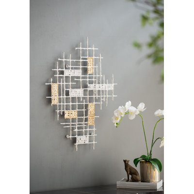 31.7X1.6X23.6" Wall Decor
