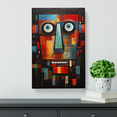 Robot Abstract Art No.2 - Wrapped Canvas