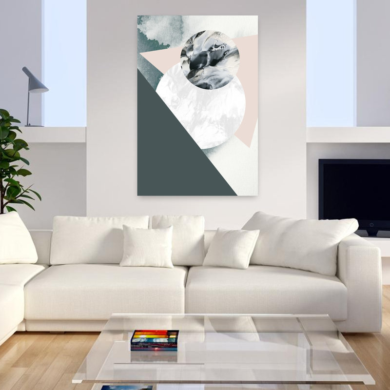 Geologica, art abstrait contemporain, H 48 po x l 32 po
