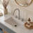 Cube Widspread 3-hole,2-handle Bathroom Sink Faucet with Drain Assembly-126450678