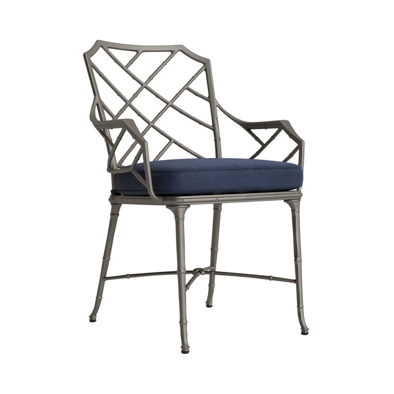 Calcutta Outdoor Dining Chair, Mica, Fusion Neptune