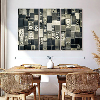 Reproduction d'art sur toile monochrome