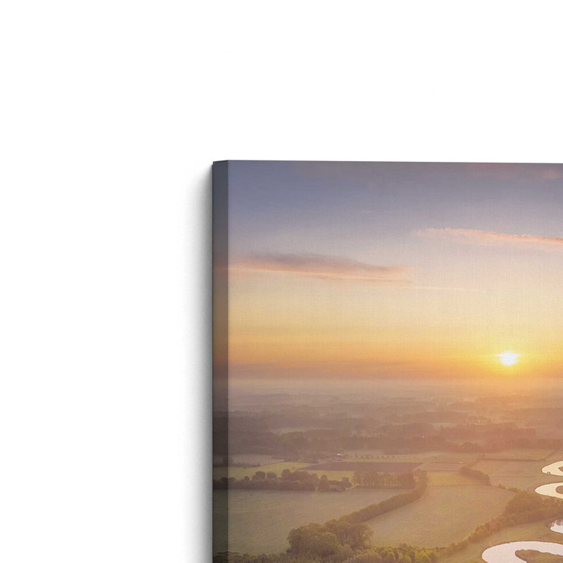 «Winding River Sunset» par Martin Podt, reproduction d'art, L 24 po x H 36 po, Ne s’applique pas, Unframed Canvas