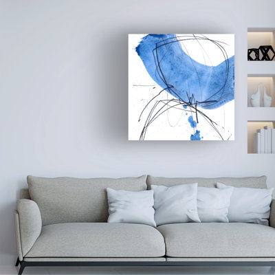 Art sur toile bleu bol Iris Lehnhardt