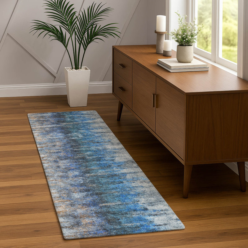 Machine Washable Indoor/Outdoor Chantille ACN2319 Casual Rug, Runner 2'3" x 7'6"