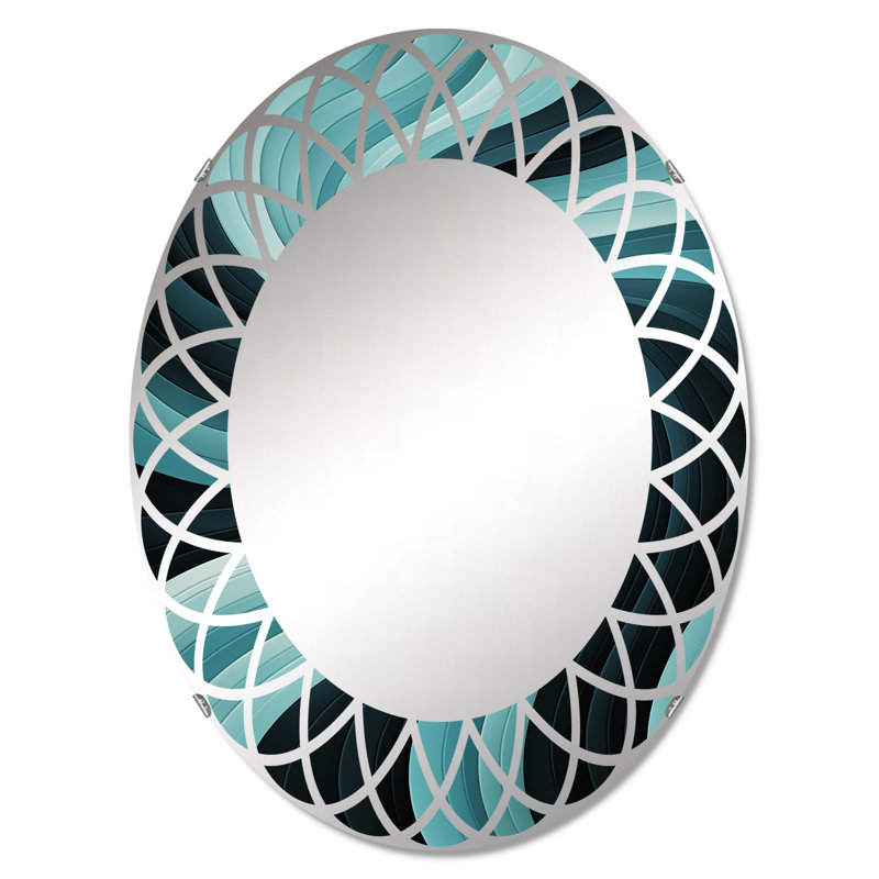 Vanoxling - Miroir mural moderne ovale, 30 po x 20 po
