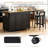 74.8" Kitchen Island With Extendable Dining Table-452636654