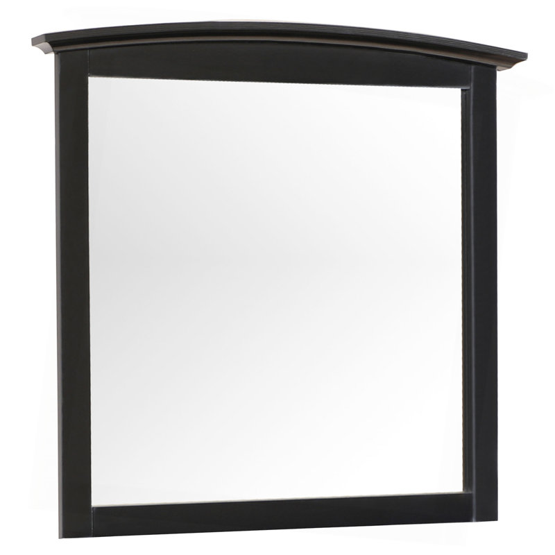 Miroir mural noir élégant et décontracté