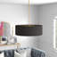 Lustre tambour 4 lumières à abat-jour Tess-306802979-306802976
