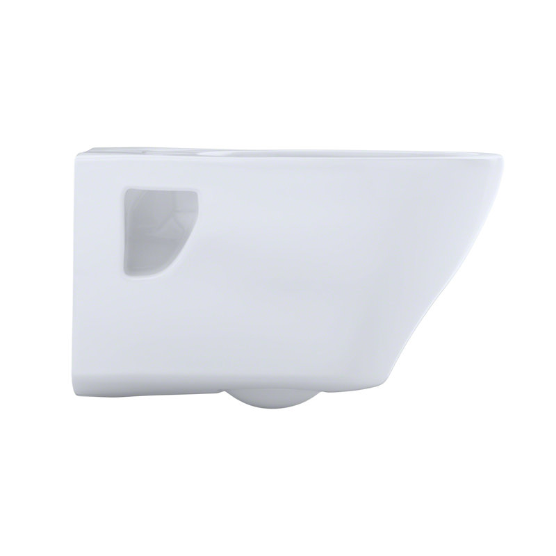 Cuvette de toilette allongée murale TOTO® Aquia® avec design à jupe et Ce FiONtect ™, blanc coton, Blanc
