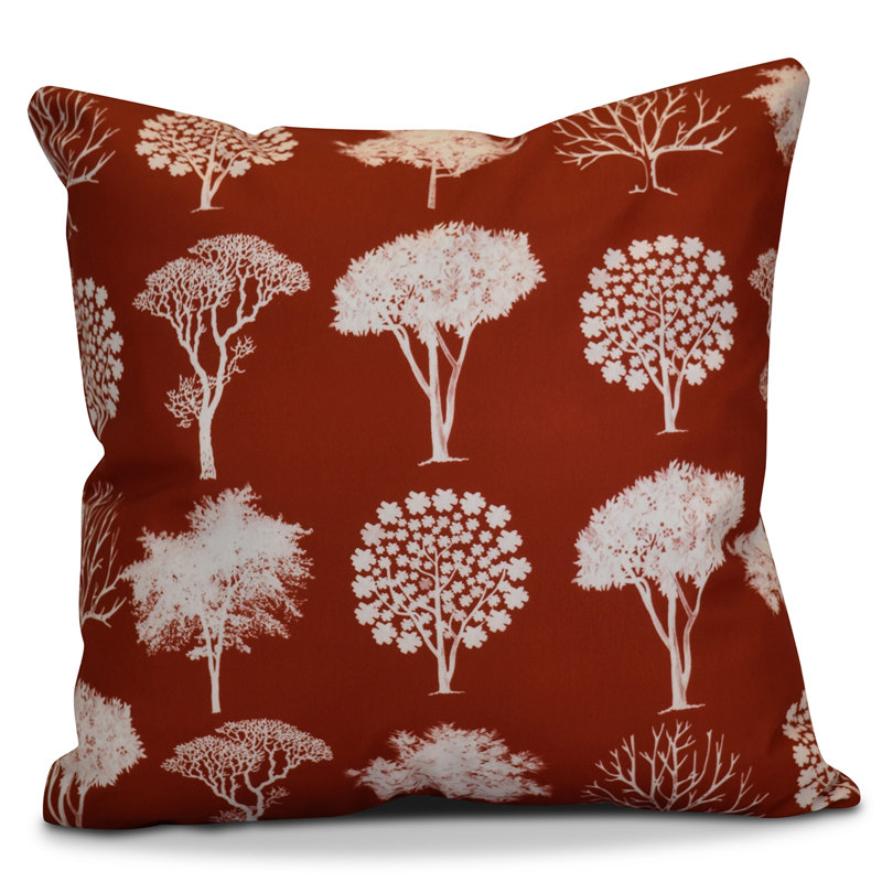 Housse de coussin carré, Rouille foncé