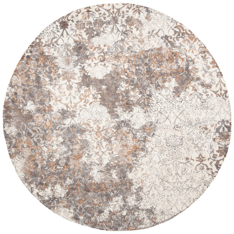 Salt Creek Hand Tufted Viscose Oriental Rug, Round 6'