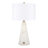 26" Laurel Alabaster Table Lamp, White