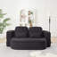 Canapé-lit convertible 2-en-1 en chenille pliable avec couverture fonctionnelle-1761385979