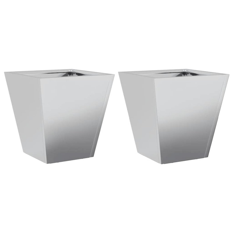 Raice Planter Box, Galvanised Steel, 30cm H x 30cm W x 30cm D