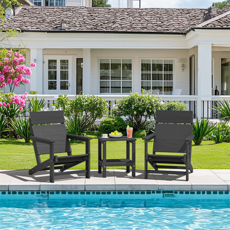 Chaise Adirondack HDPE, Gris