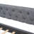 Versatile Storage Twin Daybed Upholstered In Grey Linen For Elegant Bedroom Setup