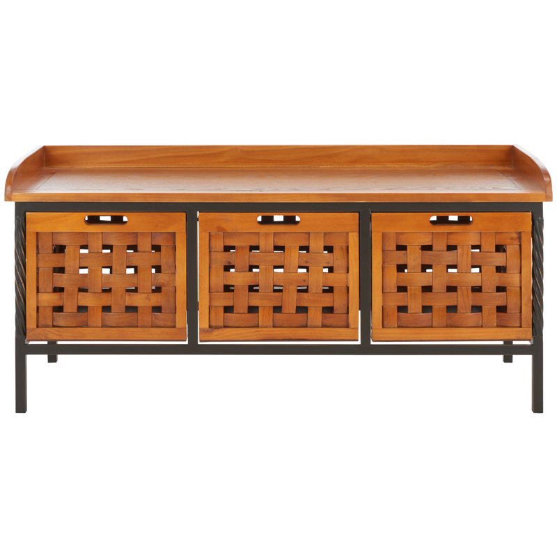 Hochstetler Storage Bench, Honey Oak