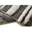 Bevel Hand Knotted Wool Striped Area Rug in Gray/White/Neutral-691841014