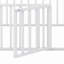 Structure de lit en métal avec clôture et porte-261901843-261901841
