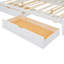 Structure de grand lit, lit plateforme tapissier avec tête de lit-111454382