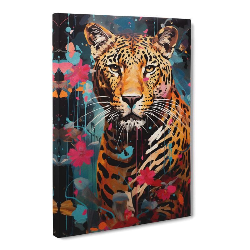 Leopard Dadaism Art - No Frame Print, 60cm H x 40cm W x 3cm D