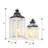 21.5'' H Wood Tabletop Lantern