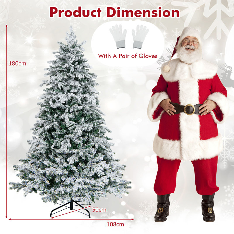 Lighted Artificial Christmas Tree, 5.9' H