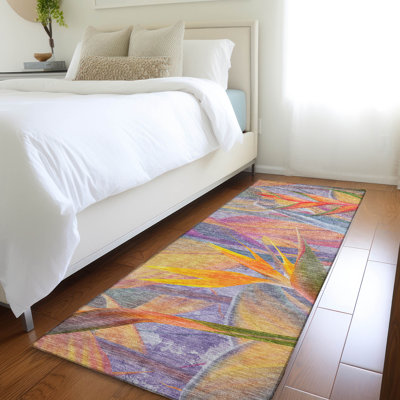Tapis multicolore Cerrito AMF209 lavable à la machine de qualité supérieure
