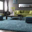 Chandra Rugs Giulia Collection Plush Modern Contemporary Hand-Woven Silver White Grey Shag Polyester Pile Material Handmade Area Rug-1863563957-1762308401