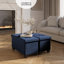Banc repose-pieds en velours avec rangement amovible Nestl-132127319-132127320