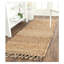 Tapis de couleur unie en jute tissé à la main en fibre naturelle Borrero-22735182
