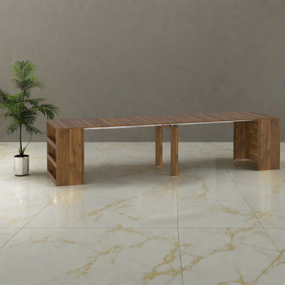 Tables de salle à manger extensibles (table seulement, sans chaises, avec plateau et pieds) en bois pour la maison moderne