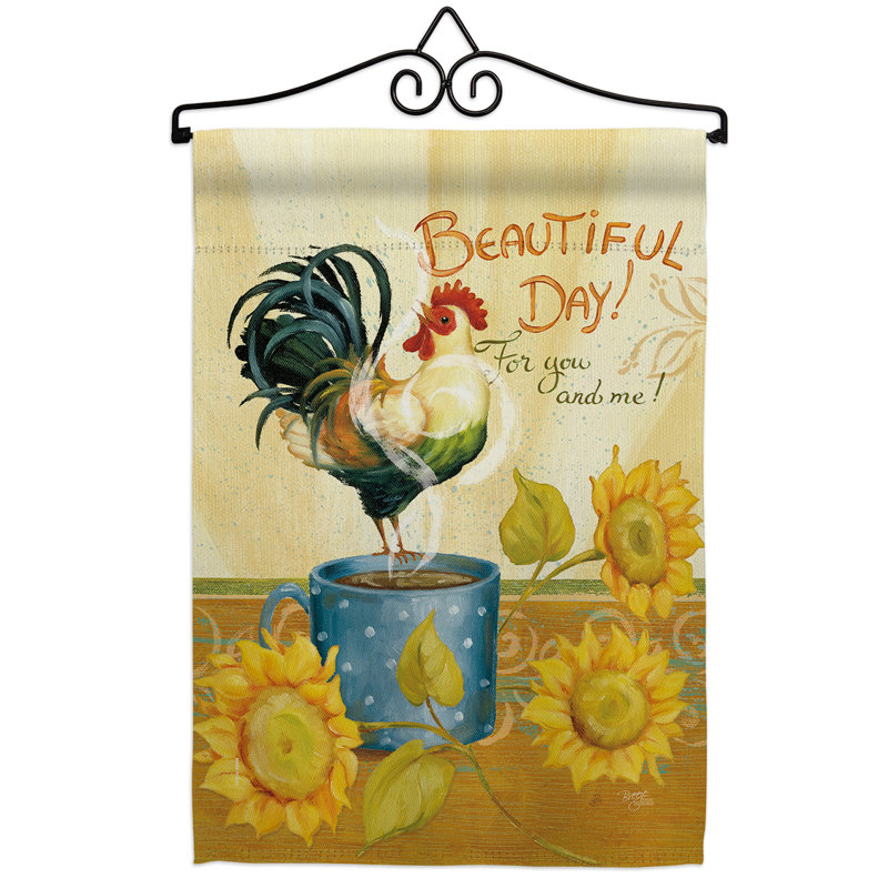 Magnifique magnifique fête : polyester à 2 faces 19 x 13 po ensemble de drapeaux