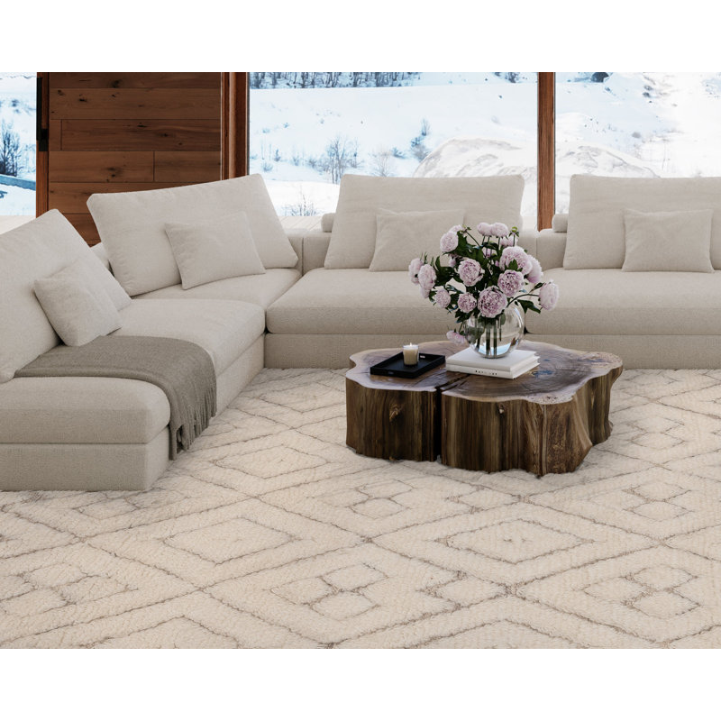 Gemi - Snow, Rectangle 6' x 9'