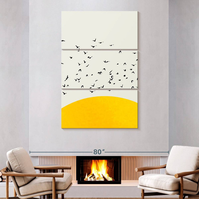 Oberle A Thousand Birds, 74" H x 48" W
