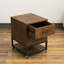 78,74 po Burlywood + bureau rectangulaire en bois massif noir et fer-109707330-109707331