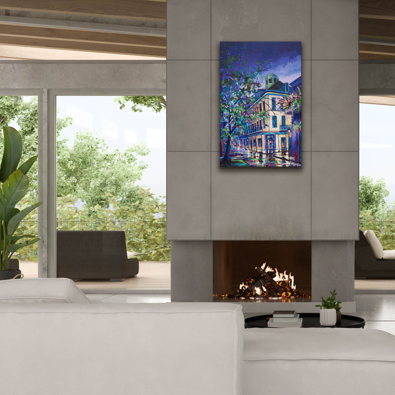  «Napoleon House Restaurant - New Orleans» par ADEL, art mural sur toile, 26 po x 40 po, H 40 po x l 26 po