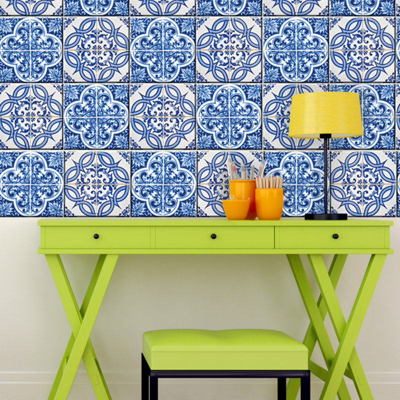 Carreau de mosaïque auto-adhésif en vinyle 4 po x 4 po