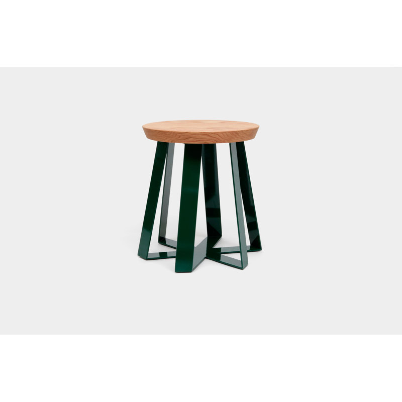ARS Accent Stool, Green, Oak