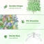 Arbre de Noël 7,5 pi avec arbre de Noël pré-éclairé, dégradé vert, flocon de neige, 100 lumières DEL bicolores et 320 branches-1524714889-1524714887