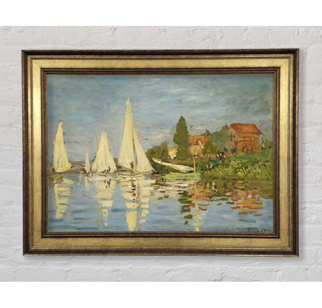 Regatten in Argenteuil von Monet - Einzelne Bilderrahmen Kunstdrucke